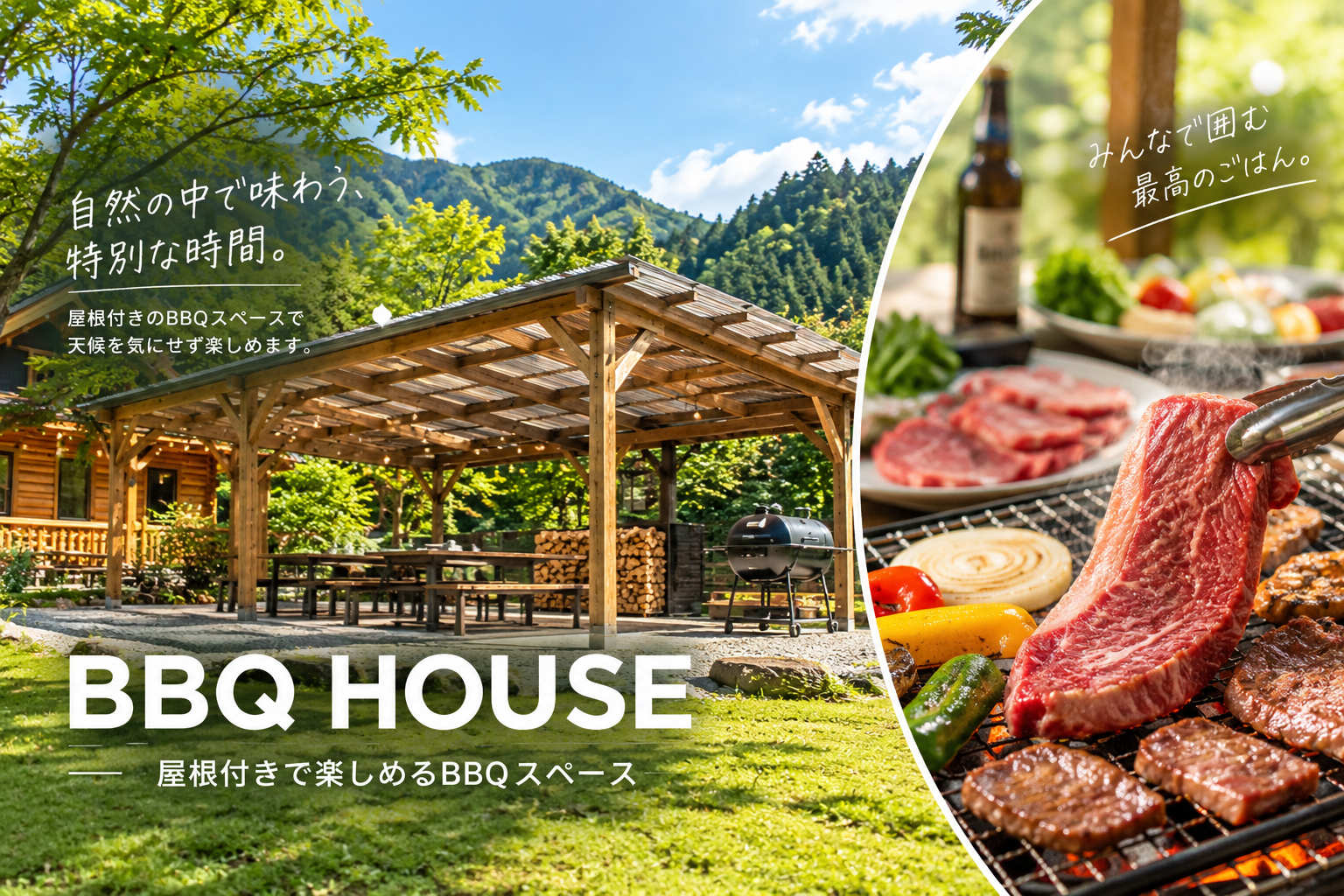 RokuWanのBBQハウス
